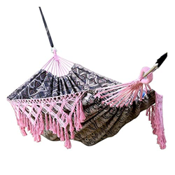 ZSP Hamaca Hamaca al Aire Libre portátil 2 Persona Hamaca Grande étnica Macrame Macrame Silla Colgante Balancearse características