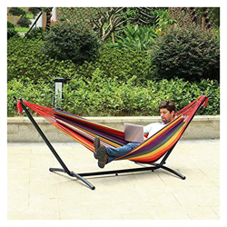 Silla Hamaca para Dos Personas, Muebles para Acampar al Aire Libre, Silla giratoria Gruesa, Cama Colgante, Silla de Lona para balcón con Soporte para  en oferta