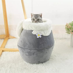 LXXCW Cama para mascotas 3 en 1 para gato, perro, nido suave, perrera, cama para gatos, casa, olla en forma de cueva, saco de dormir, alfombrilla, tie en oferta
