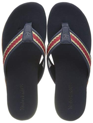 Timberland Seaton Bay Web, Sandalias Hombre, Rojo Medium Red, 45 EU