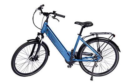 Aurotek Bicicleta Electrica Urbana 26" Modelo Cityblu, Adultos Unisex, Azul