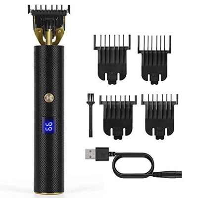 TAOCOCO Pro Li Outliner Grooming - Cortapelos inalámbrico profesional de 0 mm con dispositivo recargable por USB para hombres, juego de cortapelos dom