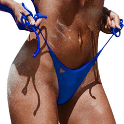 Bikini Tanga Mujer 2019 SHOBDW Sexy Bañador Mujer Playa de Verano Vendaje Color Sólido Traje de Baño Mujer Bañadores de Mujer(Azul,M) en oferta