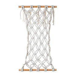 Hamaca tejida Boho de Macramé de frutas debajo del gabinete de madera para colgar cesta tejida macramé de frutas precio