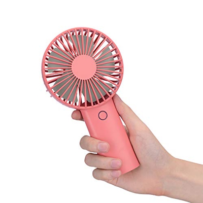 Mini Ventilador de Mano, Ventiladores USB de 4000mAh Recargable Batería, 6-15 Horas, Multifuncional Portátil Eléctrico Ventilador Ajustable 3 Velocida