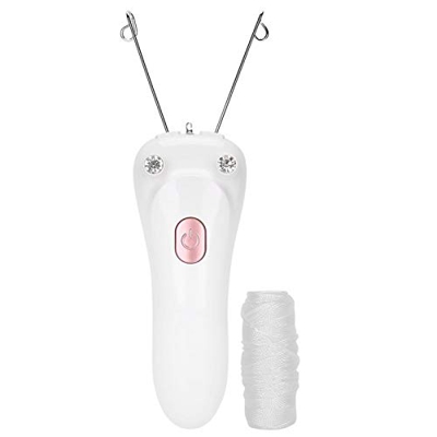 Depiladora de rosca de carga USB para eliminar facial para uso doméstico (rosa)