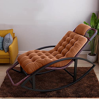 MRDUEWS Mecedora De Bambú, Silla De Ocio, Silla Perezosa De Ratán, Mecedora De Gravedad Cero, Tumbona Ergonómica para Patio, Tumbona, Tumbonas para Ja