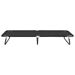 Ksodgun Tumbona Plegable para Exteriores, Mecedoras Jardín reclinable Plegable de Tejido de poliéster Negro 190 x 58 x 28 cm -con Revestimiento de PE características