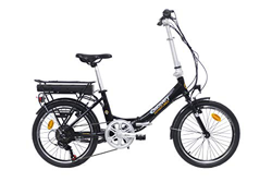 DENVER E2000 Rear Motor 6 V Bicicleta eléctrica Plegable 20 Pulgadas Discovery, Color Negro Brillante Unisex, 20 en oferta