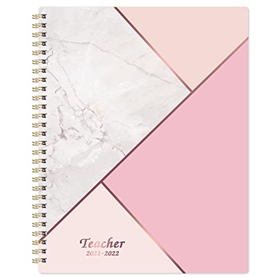 Teacher Planner 2021 2022 - Teacher Planner de julio de 2021 a junio de 2022, 24,6 x 19 cm, libro de planes de lecciones, planificador de lecciones se