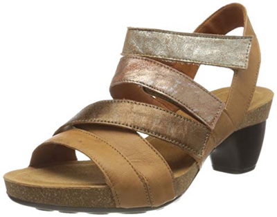 THINK! Traudi_3-000301 nachhaltige Slingback, Sandalia con talón Mujer, 3000 Tan/Kombi, 41 EU
