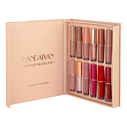 miraculocy 12 Colores Brillo Labial LáPiz Labial LíQuido Mate Brillo Labial Impermeable de Larga DuracióN para Mujeres Y NiñAs Juego de LáPiz Labial H en oferta