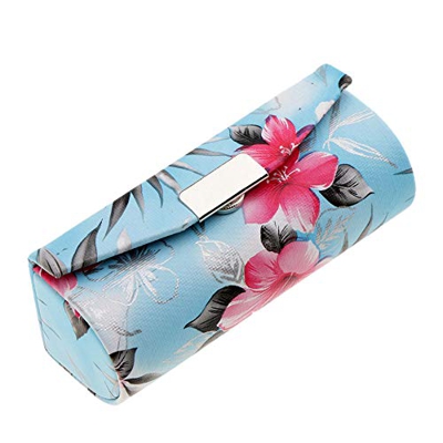 MZY1188 Estuche de Cuero para lápiz Labial con Espejo, Estuche de Viaje para bálsamo Labial Estuche de lápiz Labial Colorido, Caja de Soporte de joyer