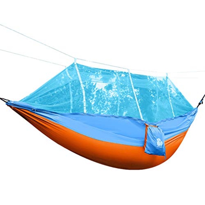 ZSP Hamaca 660LB Solo Hamaca de Camping Doble,hamacas de paracaídas de Nylon Ligero para Patio Exterior/Interior Patio Trasero Balancearse (Color : Or