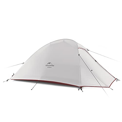 Naturehike Tienda de Campaña Mejorar Cloud Up 2 Persona Tienda de Trekking Ultraligero Impermeable (20D Gris Estándar)