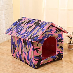 wsy Casa para Gatos Callejeros, Arena para Gatos Impermeable, Caseta para Perros, Gato Callejero Al Aire Libre, Casa Cálida para Mascotas, Casa Plegab características