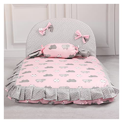 JULAN Perro Encantador Cama cómodo cálido Mascota casa impresión Moda cojín Ajuste for la Mascota sofá Perrera Tapa Calidad Cachorro tapete colche Cam en oferta