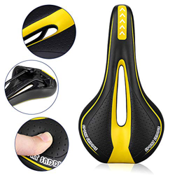Sillín de Bicicleta de Gel Asiento de Bicicleta Profesional Cómodo y Suave Diseño Ergonómico cojín de Bicicleta de Ciclismo Carretera montaña MTB 27×1 precio
