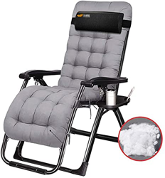 Sillas de Camping Portátiles, Tumbonas de Sol Textoline Cero Silla de Gravedad Sillón Jardín al Aire Libre Hames Sunbeds Patio con tincuentes for Acam en oferta