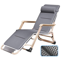 HYYK Silla de jardín Jardín Ajustable Patio al Aire Libre Tumbonas Sillas de Cubierta Asiento reclinable Relajante de Gravedad Cero para Acampar, Play en oferta