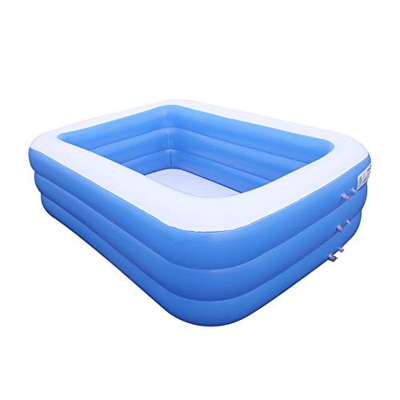 #N/D Piscina inflable para niños Uso en el hogar Piscina grande inflable cuadrada piscina compatible con bebé