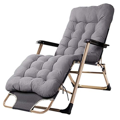 HYYK Patio Lounge Sillones reclinables Plegable Jardín al Aire Libre Tumbonas Ajustables Sillas reclinables con cojín extraíble para Playa Junto a la 