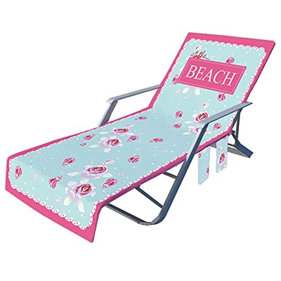 XIANLIAN Fundas de silla de playa con bolsillos, cómoda y plegable, para piscina, playa y piscina, para tumbonas, piscina, piscina, piscina, piscina, 
