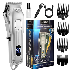 Cortapelos Profesional Alta Precisión Longuitud Ajustable Maquina Cortar Pelo, Recortadora de Barba Eléctrica, Cortapelos Hombre Inalámbrico con LCD P características
