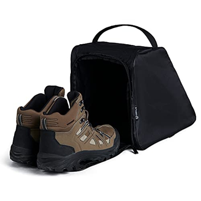 Case4Life Negro Bolsa de Viaje Resistente al Agua para Zapatos para Senderismo Organizador - Garantía de por Vida