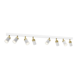 Foco de techo Rondo blanco/oro 8 luces en oferta