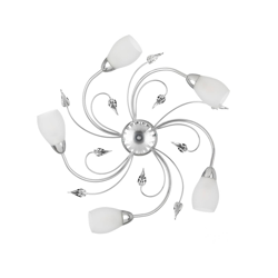 Plafón Lia, 5 luces, cromo en oferta