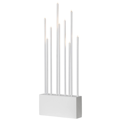 Candelabro Buzz, 9 luces, blanco