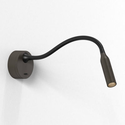 Astro Lucca aplique LED con brazo flexible, bronce