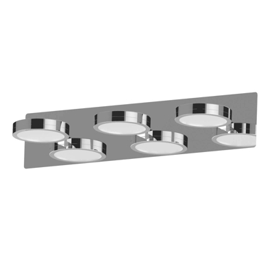 Lightme lámpara espejo LED Aqua down cromo 3 luz