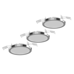 Lightme empotrada Aqua Pur Ø11cm set 3 ud cromo características