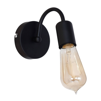 Lámpara de pared Milo en negro sin pantalla