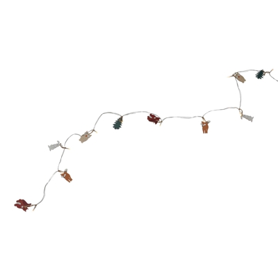Cadena de luces LED Forest Friends, 10 figuras