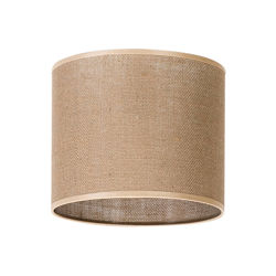 Pantalla Jute Ø 15 cm de altura 15 cm beige en oferta