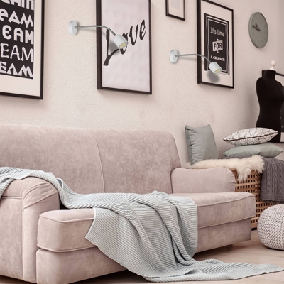 Aplique Maxi con brazo flexible, blanco