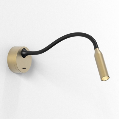 Astro Lucca aplique LED, brazo flexible, oro mate