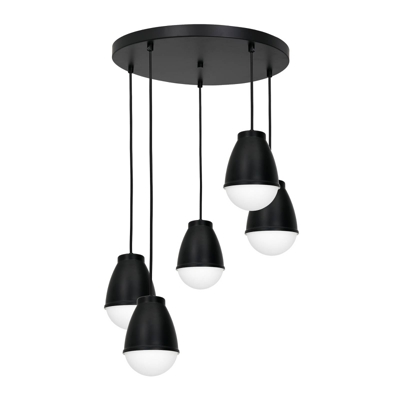 Lámpara colgante Tasso, redondo 5 luces
