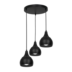 Lámpara colgante Seba de metal, redondo 3 luces precio