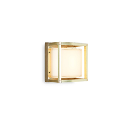 Aplique LED exterior Ice Cubic 3404, latón natural precio