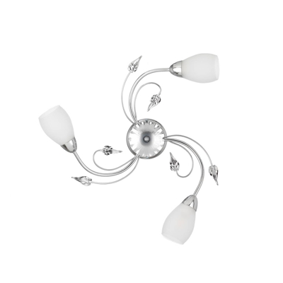 Plafón Lia, 3 luces, cromo