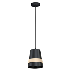 Lámpara colgante Venezia, anillo de madera, 1 luz precio