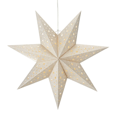 Estrella LED Blank batería temporizador Ø 45cm oro