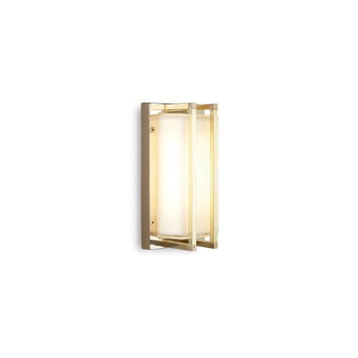 Aplique de exterior Ice Cubic 3413, latón natural