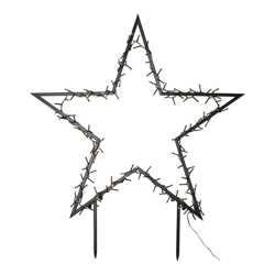Lámpara decorativa LED Spiky, pica de tierra, 80cm en oferta