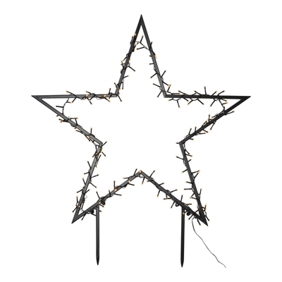 Lámpara decorativa LED Spiky, pica de tierra, 80cm
