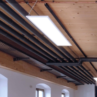 Lámpara colgante LED 3420, angular 4.000K aluminio